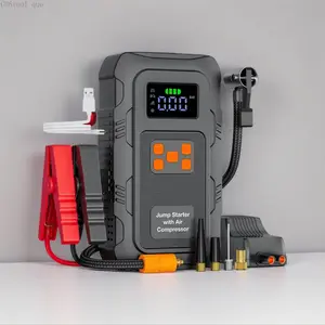 6000A Portable Jump Starter & Air Compressor – 24000mAh Car Emergency Power Bank for Gas & DieselC38tool que