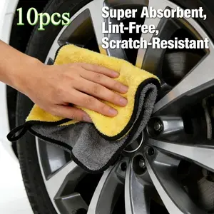 3/5/6/10pcs 2026 New Absorbent Car Wash Towels, Thick Soft Cleaning Fabric, Fast Drying, No Scratches, Residue Free, Car Beauty Tools, Towels for Cars