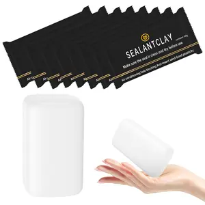 Quick Mending Mud &  White Sealant Putty (Pack of 8) - Ideal for Sealing: Air Conditioning Gaps, Wall Holes, and Drain Pipe Connections,Duct Seal Repair Sealing Clay.