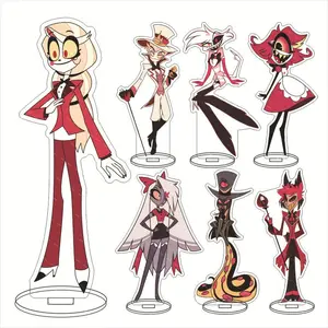 Anime Hazbin Hotel Charlie Morningstar Cosplay Stand Acrylic Figures Vaggie Desktop Standing Sign Model Decor Birthday Gifts
