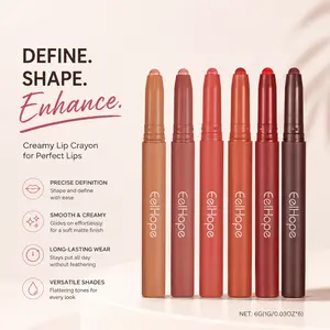 6G 0.18 0Z lip liner kit Perfect Pout Lip Liner Natural Lip Glossy Color Long-Lasting Texture Smudge-Proof  Cosmetic