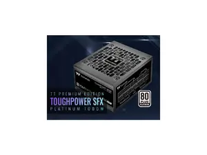 Thermaltake Toughpower SFX 1000W 80Plus Platinum ATX 3.1 600W 12V-2x6 Connector Included; Full Modular; 90mm Fan; PS-STP-1000FNFAPU-1; 7 Year Warranty