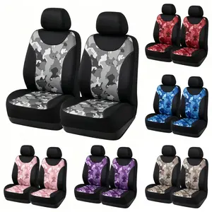 AUTOYOUTH Universal Desert Camouflage Seat Covers, Breathable Mesh Polyester Car Seat Protectors, Airbag-Compatible, Easy-To-Install for Cars, Truck Accessories & SUV Van Interior Accessories, Car Seat Decorative