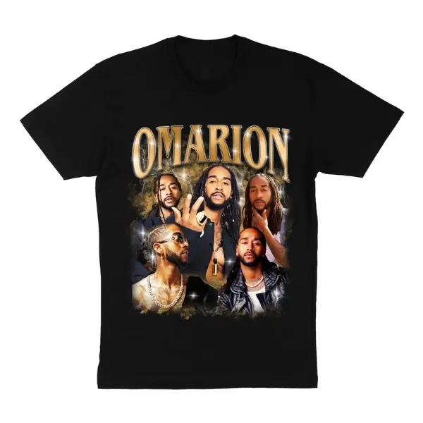 Omarionn Graphic T-shirt, Retro Singer Tee, Vintage Style Music Legend Top, Unisex Concert Merch, Menswear Womenswear Top, Gift For Him, Gift For Her
