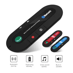 Bluetooth Speaker Handsfree Car Kit Sun Visor Clip Wireless Audio Receiver Speakerphone Wireless Stereo MP3 Music Player outdoorfun