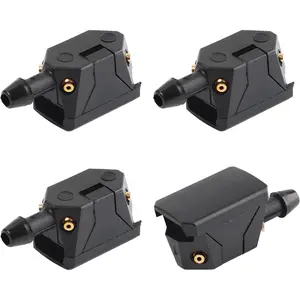 4 count Front Windshield Washer Nozzles, 4-Way  Sprinkler Windshield Wiper Washer , Arm Mounted Wiper Cleaning Nozzle Tool for Front Window,  Accessories