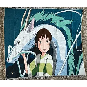 Spirited Away Anime Tapestry Blanket, Wall Hanging, Rug / Decor /Unique Anime Series Decor for Fans and Decorators