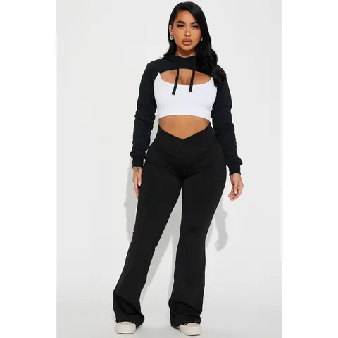 Adrianna Lounge Yoga Pant - Black