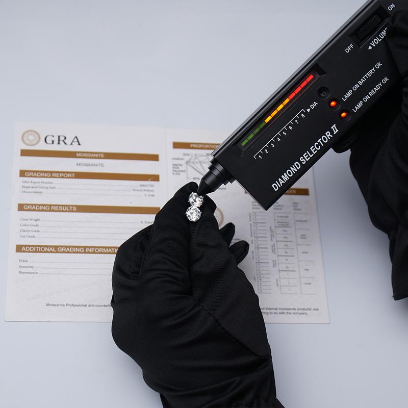 Delzzad 14k Gold-Plated Solitaire Four Prong Earrings Screw Back/Butterfly Back Lab-Created Moissanite Stud Earring S925 Sterling Silver Moissanite Jewelry Perfect Birthday Mother’s Day Christmas Gift for Men Women Wedding Set