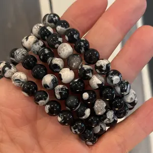 Orca Agate Stretch Bracelet one size