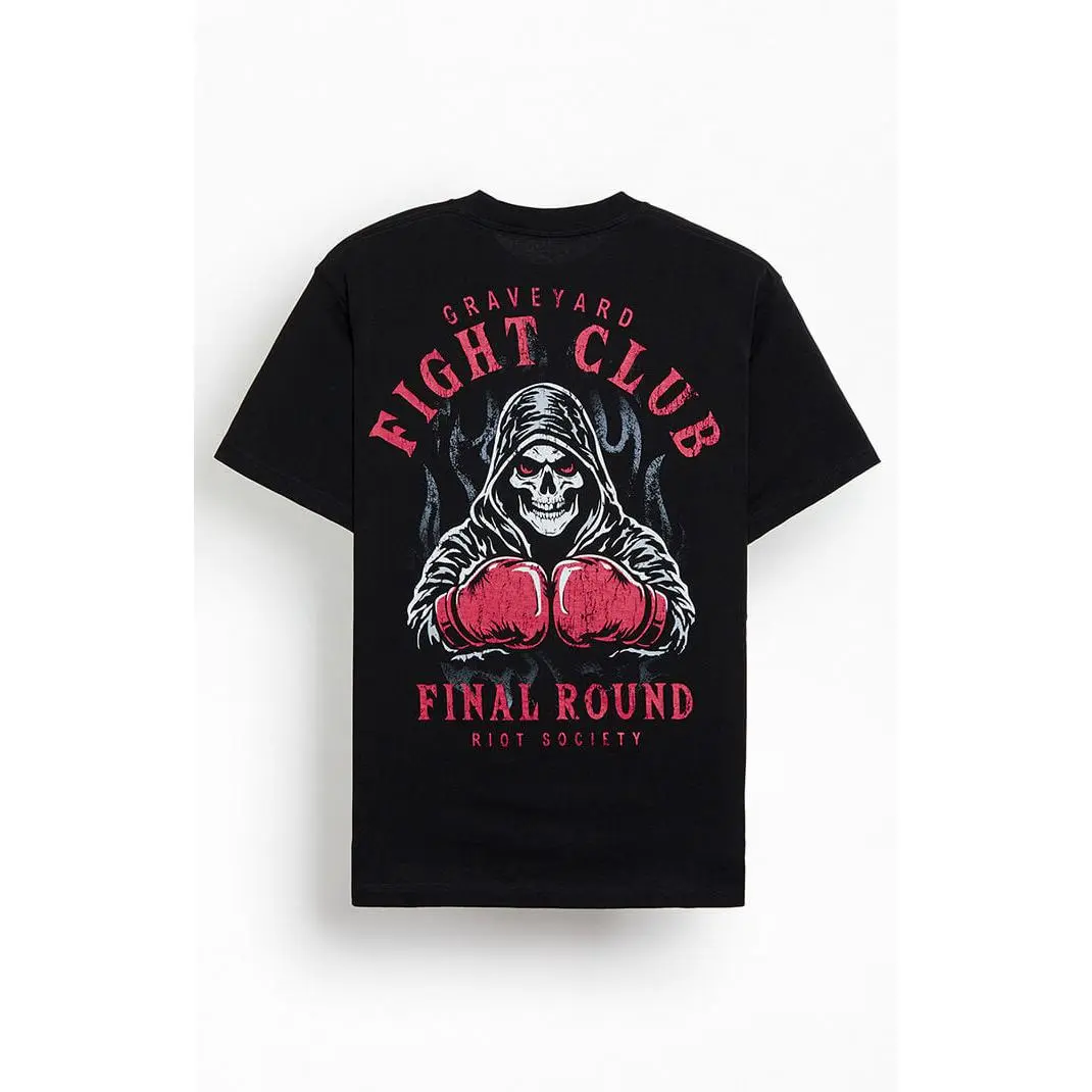 Riot Society Men's Reaper Fight Club T-Shirt - Multicolor