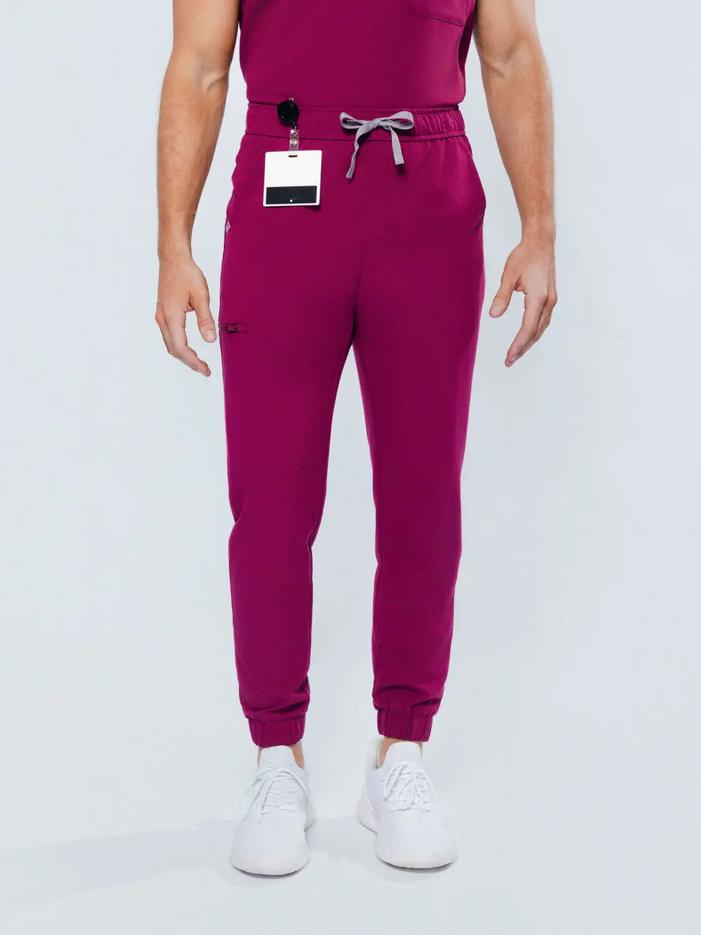Aspen Jogger Men's Maroon Scrub Pants