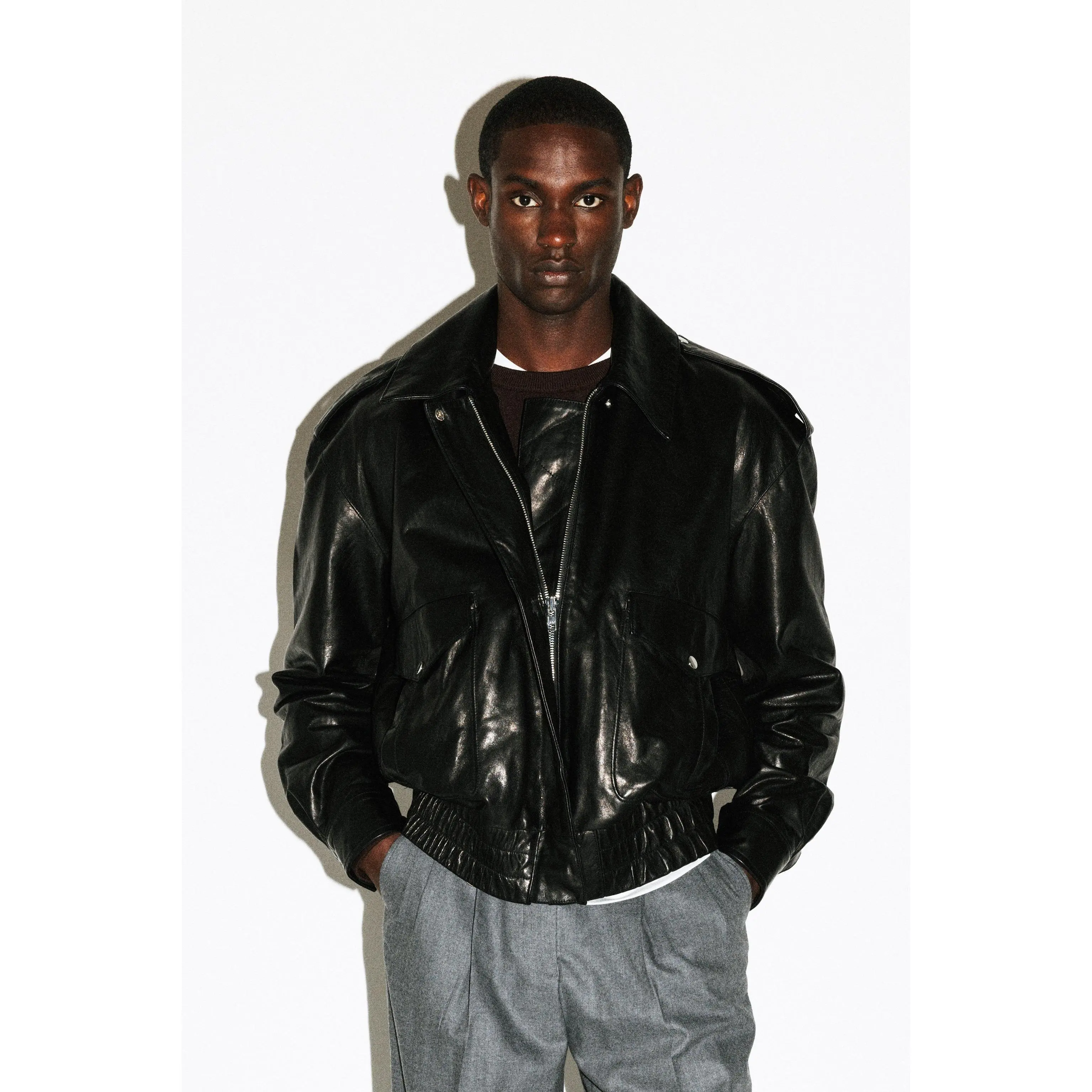 Hyperion Leather Flight Jacket
