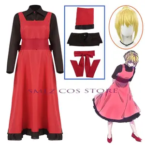Rachel Cosplay Anime Tower Off God Costume Women Maid Dress Top Rachel Wig Outfits Set Halloween Party Clothing for Adult