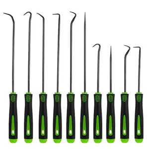 10pcs Car Repair Oil Seal Hooks Set, Extended Mini Oil Seal Picks and Hook Kit, Automotive O-Ring Sealing Pad Blade Mini Hook Puller, Car Repair Tools