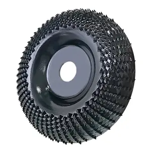 Wood Carving Disc Grinding Wheel Disc 4-Inch Wood Forming Wheel Wood Grinding Molding Disc Suitable for Angle Grinder with 5/8-Inch Shaft