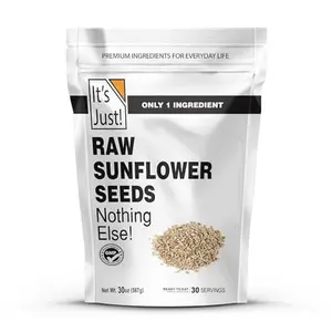 It's Just - Raw Sunflower Seeds, 1.88lbs, Product of Bulgaria, Unsalted, Shelled, Perfect for Baking, 30oz