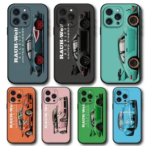 Car Jdm Drift RWB 911 964 933 Phone Case For Iphone 17 16 15 11 13 14 Pro Max 7 8 Plus X Xr Xs Max 12mini Black Shell Cover Case