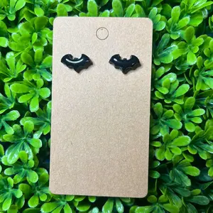 Polymer clay BAT stud earrings