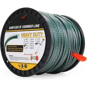 5-Pound Hevy Duty Swtooth .170-inch-by-440-ft Dul Core String Serrted Trimmer Line Spool,with Bonus Line