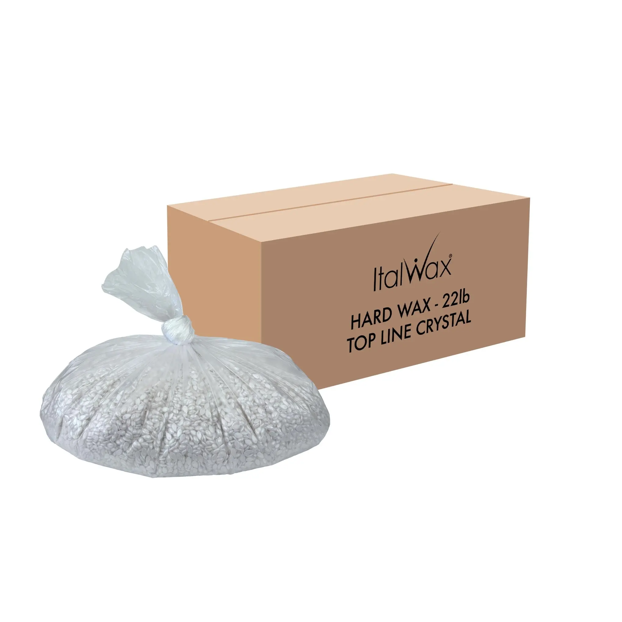 ItalWax Bulk Hard Wax Crystal Top Line - 21 lb - Gentle Hair Removal - Cosmetic for Comfort and Luxury