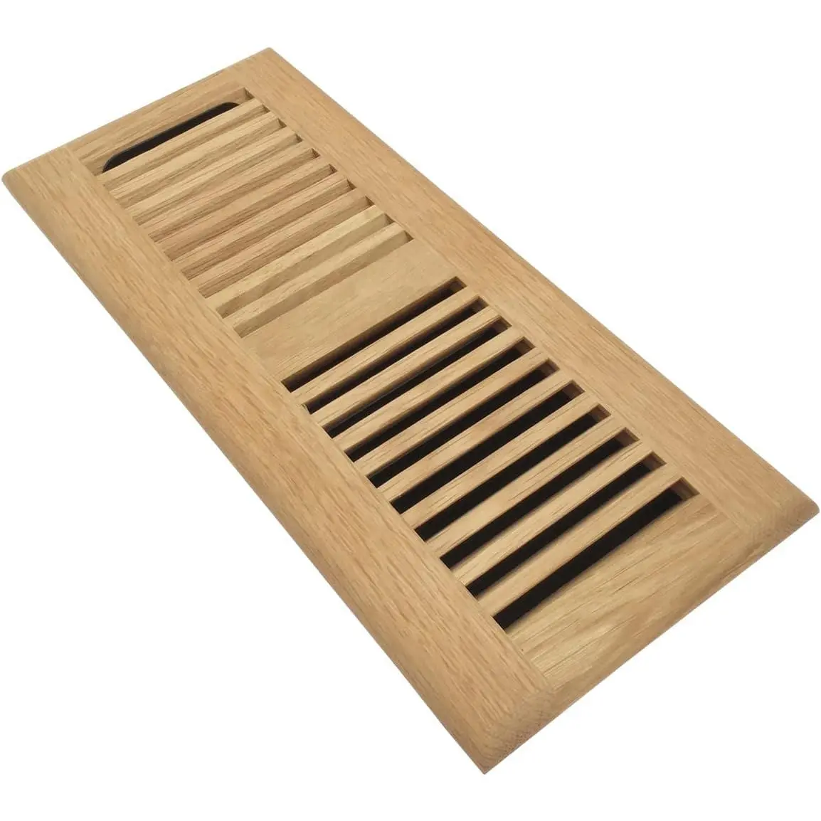Red Oak  Floor Register Vent Cover, Drop in Vent with Damper, 6x12 Inch, Unfinished