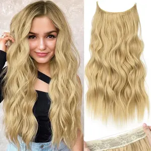 Halo Hair Extensions Invisible Wire Clip on 20、24 Inch
