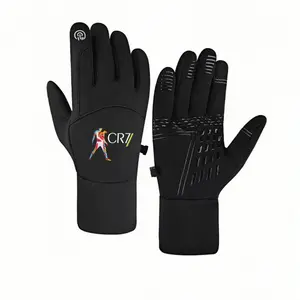 1 pair with CR7 SigAnime Themed Design eding Compatiblewinter gloves fishing gloves Touch Screen Touch Screen Compatible Cold Weather adult warm gloves keep warm Christmas gifts