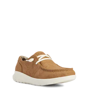 Ariat® Ladies Hilo Tan Floral Emboss Slide On Shoes 10040243