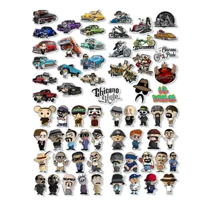 Chicano Style Sticker Pack – Funny Lowrider Stickers for Toolbox, Hard Hat, Laptop & Car | 50-Piece Set