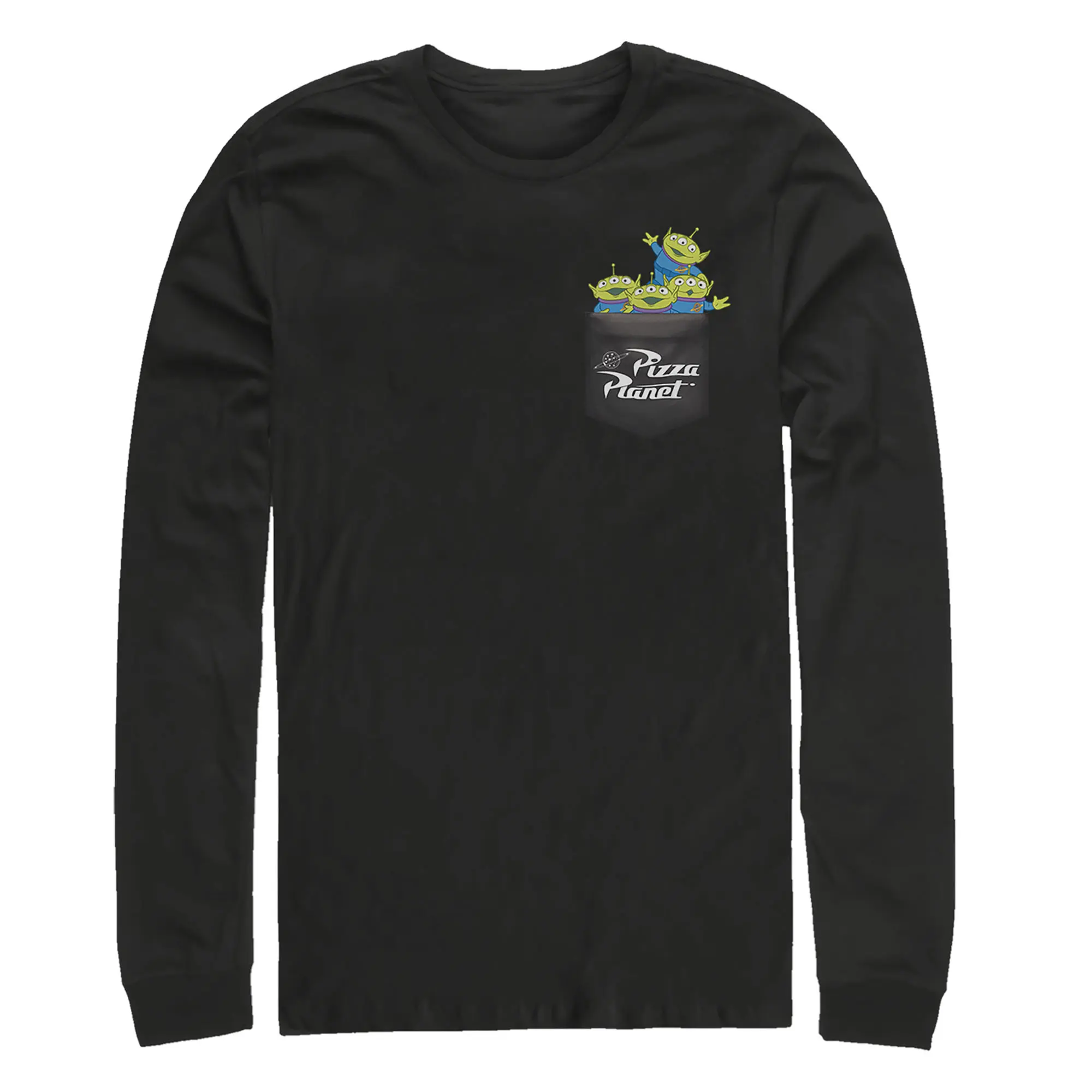 Men's Toy Story Pocket Full of Aliens Long Sleeve Shirt