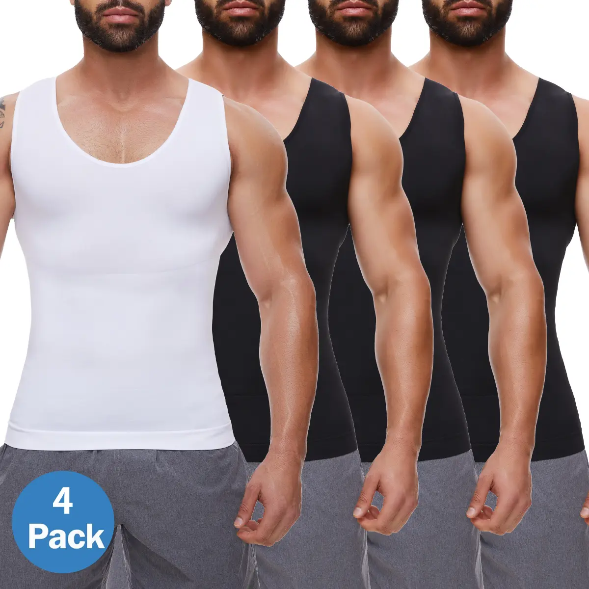 Black (3 Pack)+White