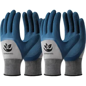 Garden Gloves for Women/Men - 6 Pairs Latex Gardening Gloves with Grip, Protective Work Gloves for Lawn Yard