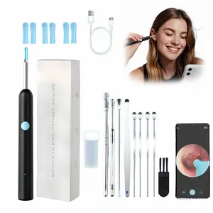 Wireless Wifi Visual Ear Cleaner, 1 Box Rechargeable Ear Wax Removal Tool with Camera & Light, Ear Cleaning Tool for Home Use, Earwax Removal Kit, Ear Wax Remover, Wireless Visual Earpick, Portable Ear Cleaner