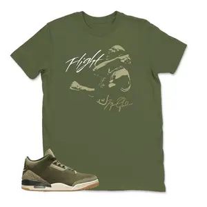 Sneaker tee - Jordan 3 Family Affair Medium Olive Matching Sneaker Tee Shirt,  Jordan 3 Family Affair Youth and Adult T shirt