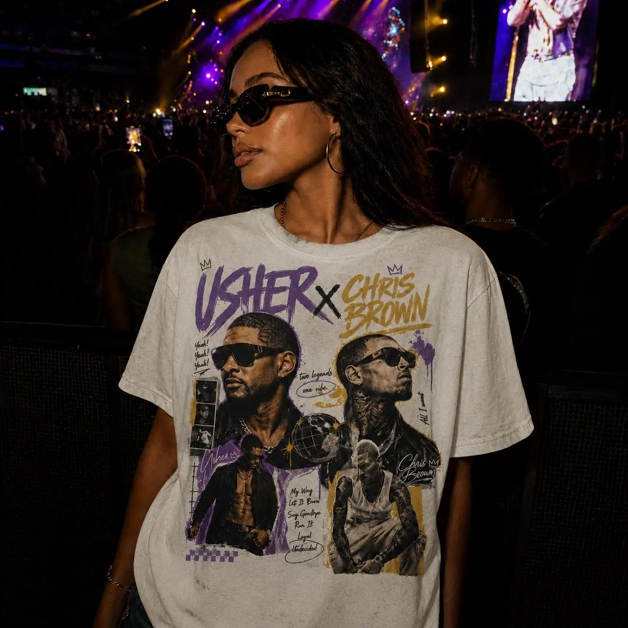 [Sale Off 50%] Comfort Colors Ch.Brown Usher Raymond The R&B Tour 2026 Unisex Tee, Retro R&B Tour Inspired Shirt, Classic Soul Singer Fan Music T-Shirt