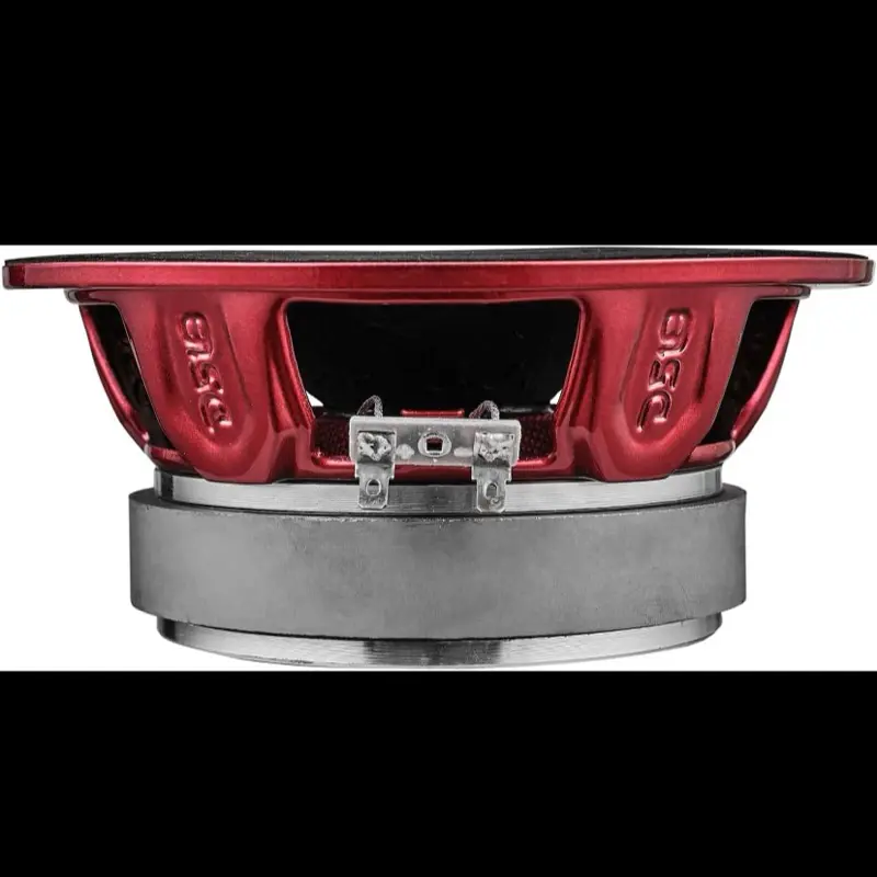PRO-X6BM Loudspeaker - 6.5", Midrange, Red Aluminum Bullet, 500W Max, 250W RMS, 8 Ohms - Premium Quality Audio Door Speakers for Car or Truck Stereo Sound System (1 Speaker)