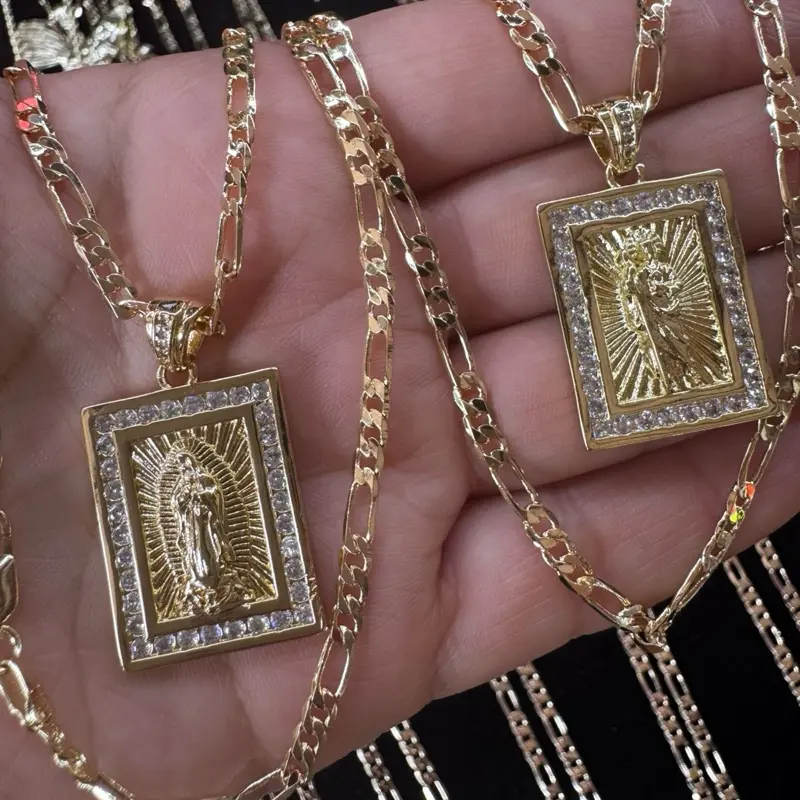 Gold plated religious necklace Gold plated religious necklace