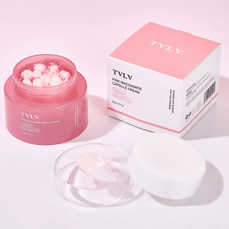 Niacinamide Capsule Face Cream, Hydrating Anti Wrinkle Moisturizing Deeply Moisturizing Moisturizer, Facial Skincare Balm, Moisturize Nourish Fortify, Single Item, Non-Flammable, No Aerosols