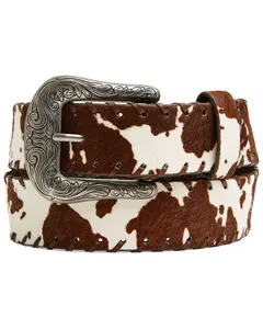 Shyanne Women's Women'S Hollyn Printed Hair-On Whipstitch Belt - Sasp26bt7-Bn