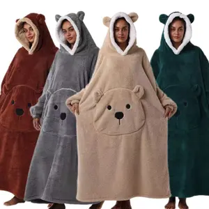 Chic Hooded Onesie Sleepwear, Design, Cute Bear Ear Detail, Unisex Fit, Ideal for Cozy Home Wear