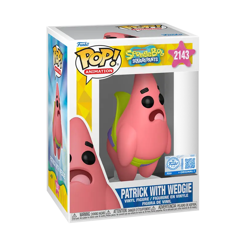 Funko Pop! Spongebob SquarePants #2143 - Patrick with Wedgie Vinyl Figure