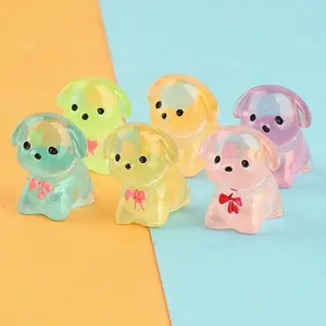 10pcs DIY Mini Resin Dogs, Glowing Night Light Toys, Perfect Holiday Gift, Socks Gift, Party Favor, Prank Game, Garden Decoration