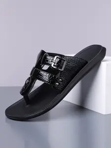 Men's High-End Sandals, Summer Outdoor Wear, Durable PU Leather Anti-Slip Flip Flops, Beach Slippers, Casual Style