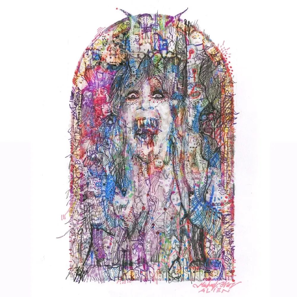 Michael Alan Alien "Prince of Darkness" 11"x14" fine art print