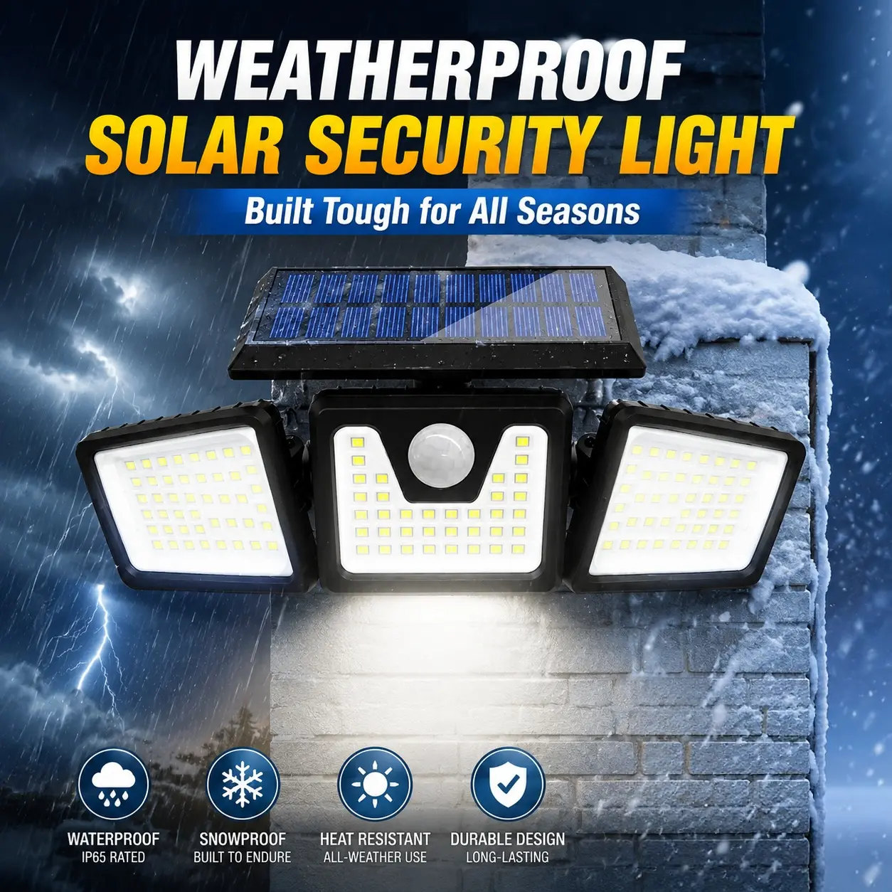 Courtyard Gate Solar Induction Lamp with Sensitive Motion Capture, Wide Illumination LED Outdoor Flood Light, Simple Installation Wall Lamp for Driveway, Garden Walkway and Outdoor Leisure Zone Night Lighting