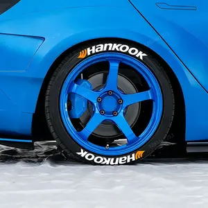 Four-Wheel Tire Letter Stickers, High-Quality PVC Waterproof Durable Tire Decals, Easy Installation, Car Wheel Decor, Tire Lettering, No Glue Included