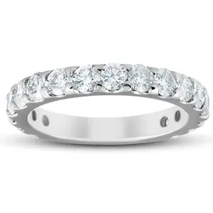 1.90 Ct Diamond Wedding Ring 10k White Gold