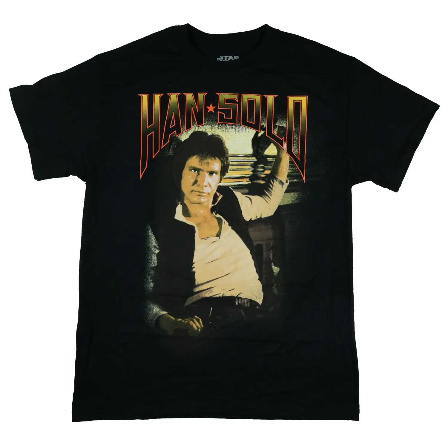 Star Wars T-Shirt Men's Han Solo Photo Character Design Adult Graphic Print Tee, Shortsleeve, Soft