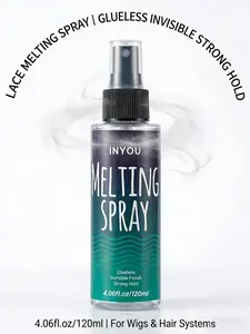 Lace Melting Spray and Holding Spray, Extra Hold for Lace Wigs, Fast Drying No Residue, Strong Natural Forming Hold, Hair Products